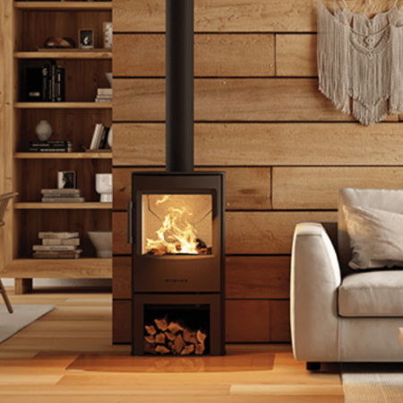 Poele bois Mini 4 dans salon
